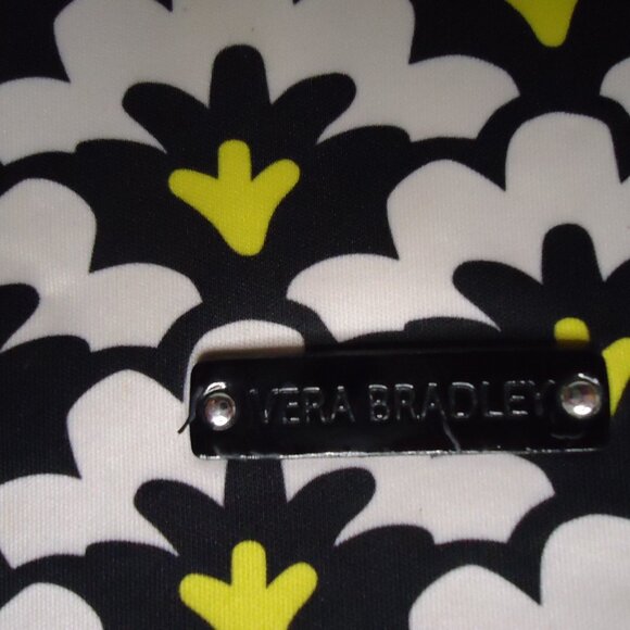 Vera Bradley Fanfare Fans Yellow Black Neoprene Tablet eReader Sleeve Retired - Picture 4 of 6
